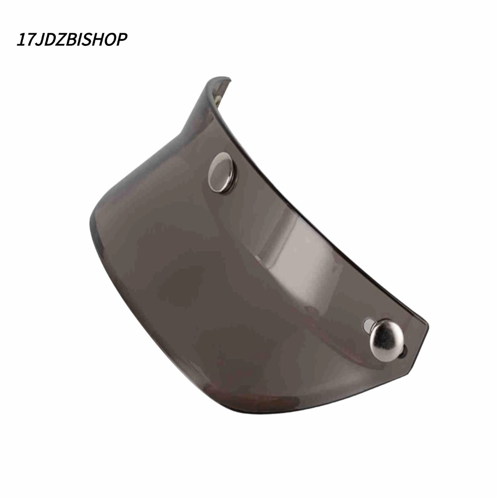 17JDZBISHOP หมวกกันน็อค Peak Visor, 3 Snap Design Sun Shade หมวกกันน็อครถจักรยานยนต์ Visor, Retro De