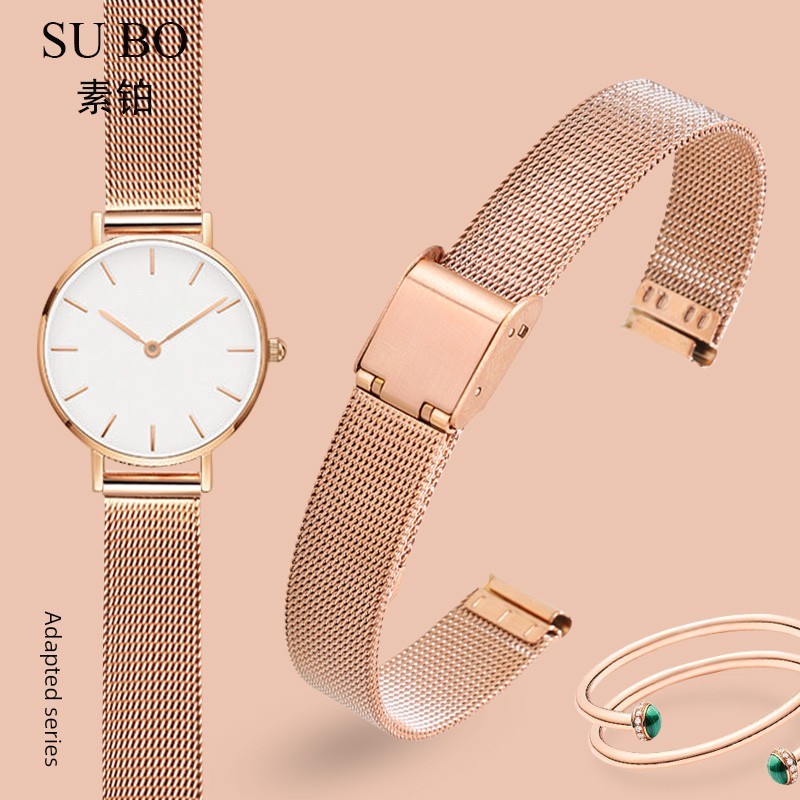 นาฬิกาผู้หญิง นาฬิกา ผู้ชาย seiko ของแทั เหมาะสำหรับสายนาฬิกา DW สายเหล็กสายรัดตาข่ายสำหรับผู้ชายและ