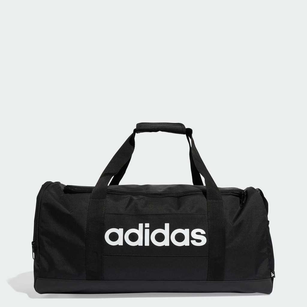 Adidas Lifestyle Linear Duffel Bag ขนาดกลาง Unisex สีดํา JD9555