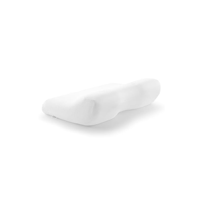 Tempur Pillow, Ergo Plus Pillow, White — 3D contoured design fits the neck; raised sides allow smoot