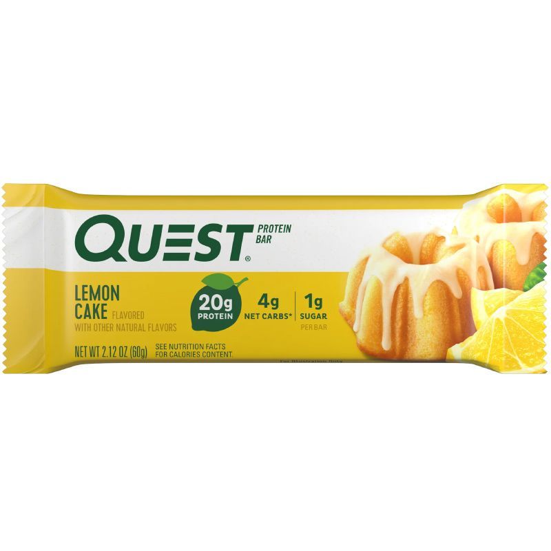 เควสโปรตีนบาร์ขนมผสมโปรตีนนมรสมะนาว 60กรัม Quest Protein Bar Lemon Cake 60g.