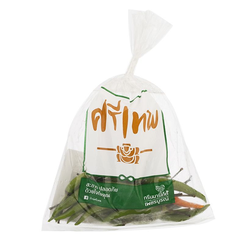 ศรีเทพพริกขี้หนูเขียว 50กรัม Sithep Green Chilli 50g.