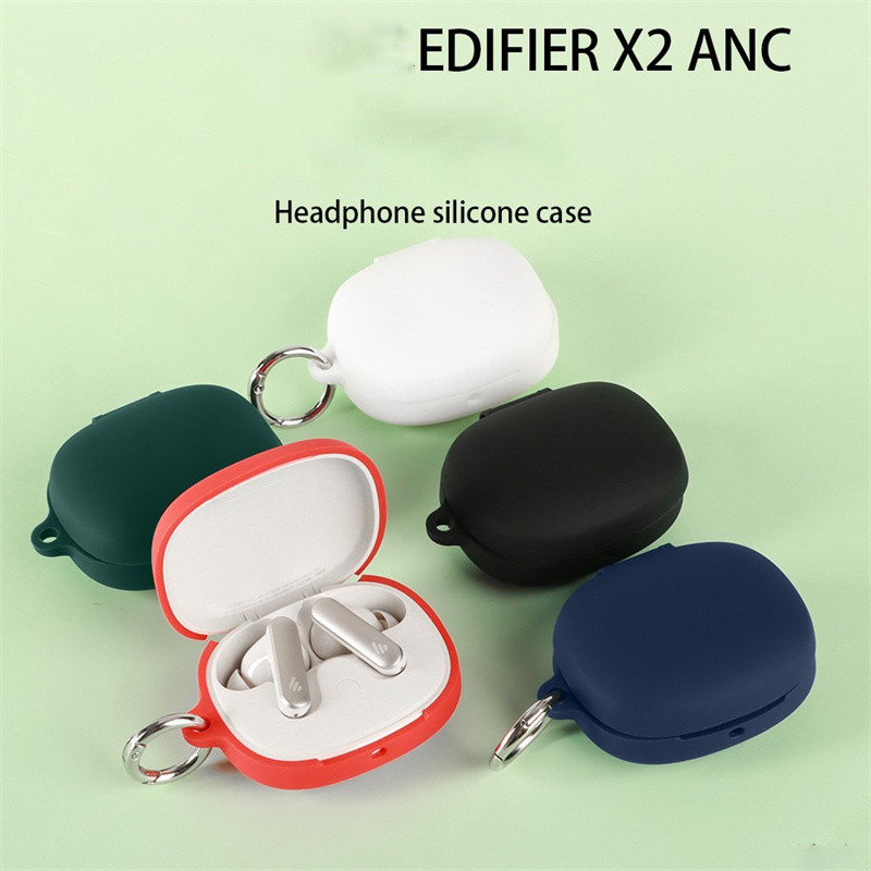 สําหรับ EDIFIER X2 ANC กรณีคลาสสิกซิลิโคน Soft Clear กันกระแทกสําหรับ EDIFIER X2 ANC หูฟังปลอกเคสโทร