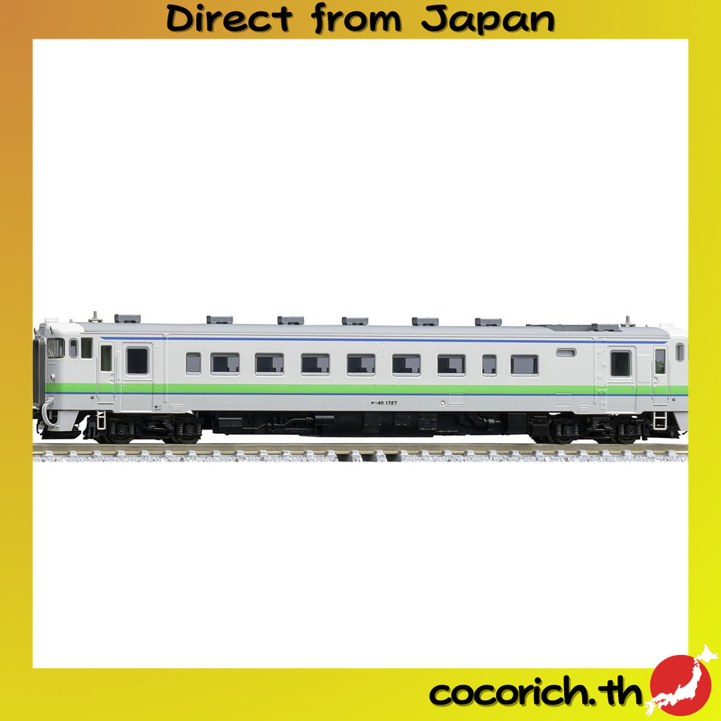 โมเดลรถไฟดีเซล JR KIHA40 1700 รุ่น ขาดพัดลมที่หัวรถจักร TOMIX N-Gauge รุ่น M 7437 พร้อมไฟหน้า-หลังแล