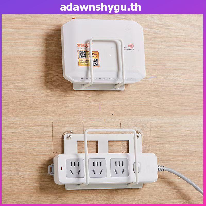Adagu ติดผนังผู้ถือเราเตอร์ WiFi Storage Braet ติดตั้งง่ายไม่เจาะพลังงาน Soet Ra ชั้นวางหนังสือ TH