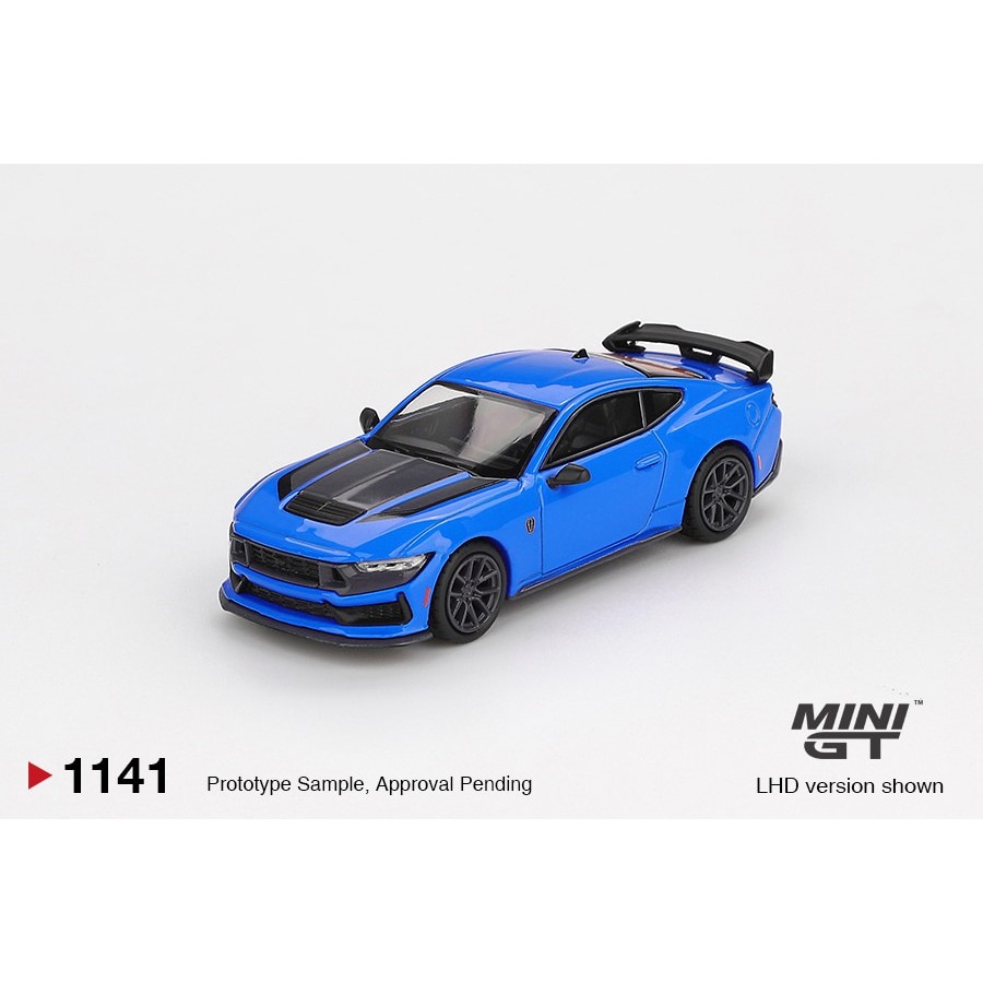 MINI GT No.1141 Ford Mustang Dark Horse 2024 Grabber Blue MGT01141