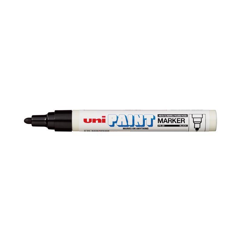 UNI ปากกาเพ้นท์ รุ่น PX-20 สีดำ ขนาด 2.2-2.8 มม.