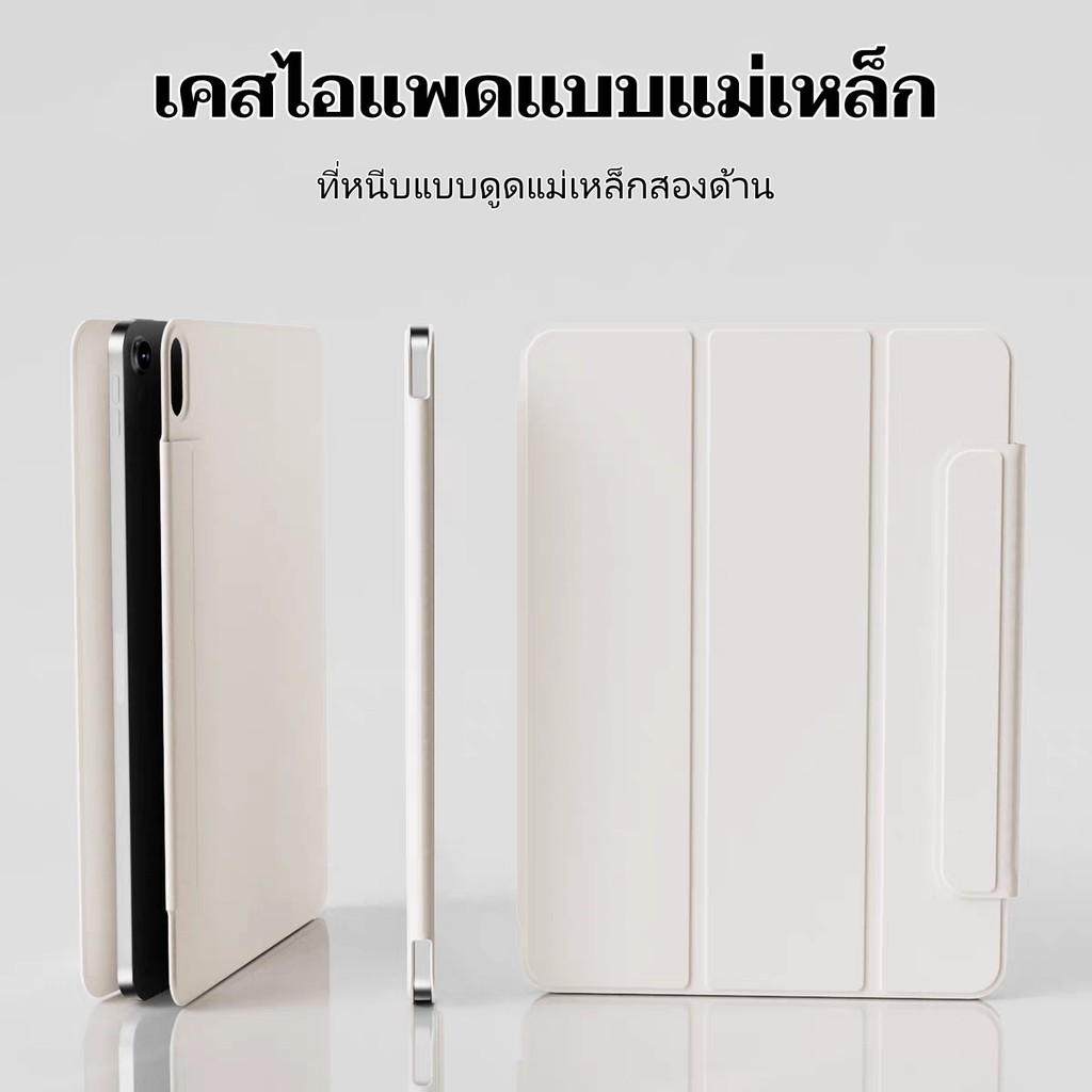 เคสแม่เหล็กสำหรับ iPad A16 Gen11/Gen10/Mini6/7/Air6/Air7 M3 Pro11/12.9 air13 พับได้ ป้องกันการตก