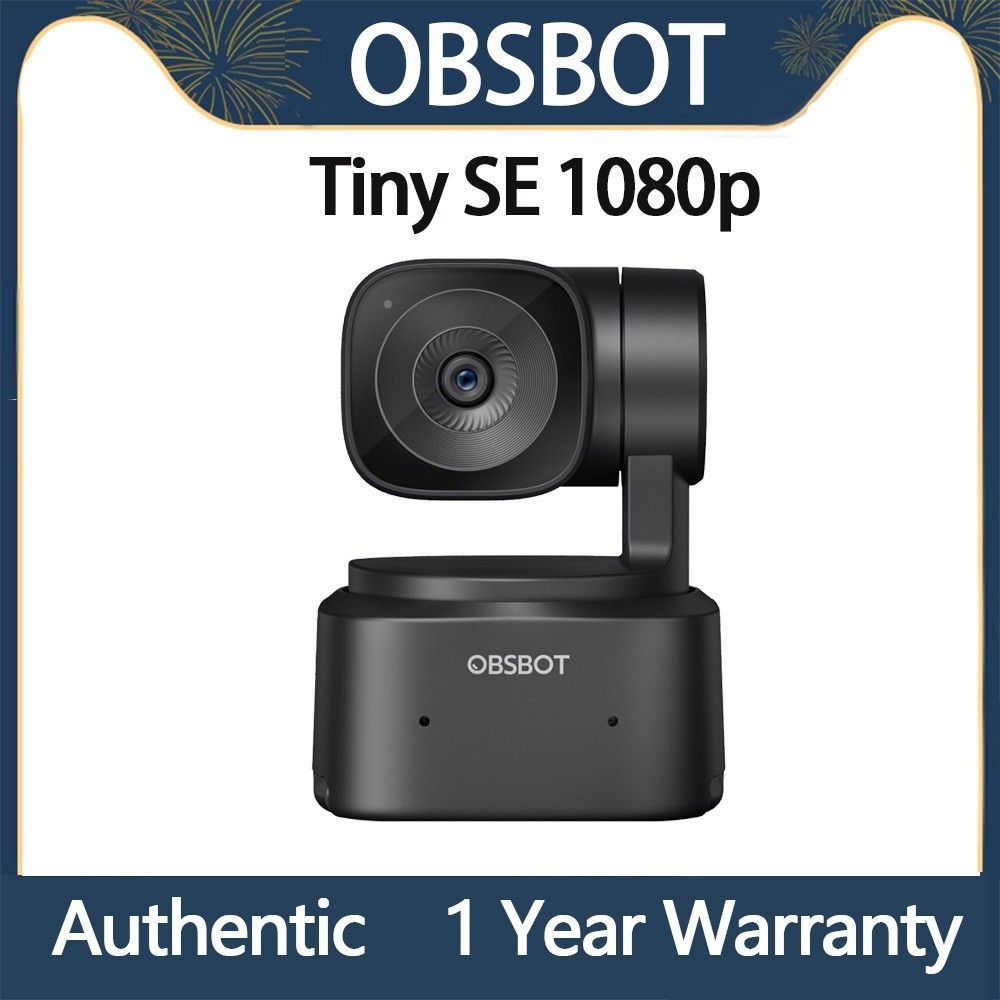 OBSBOT Tiny SE AIPowered Full HD PTZ Webcam Tracking พร้อมซูมอัตโนมัติ 1/2.8" CMOS และความละเอียดสูง