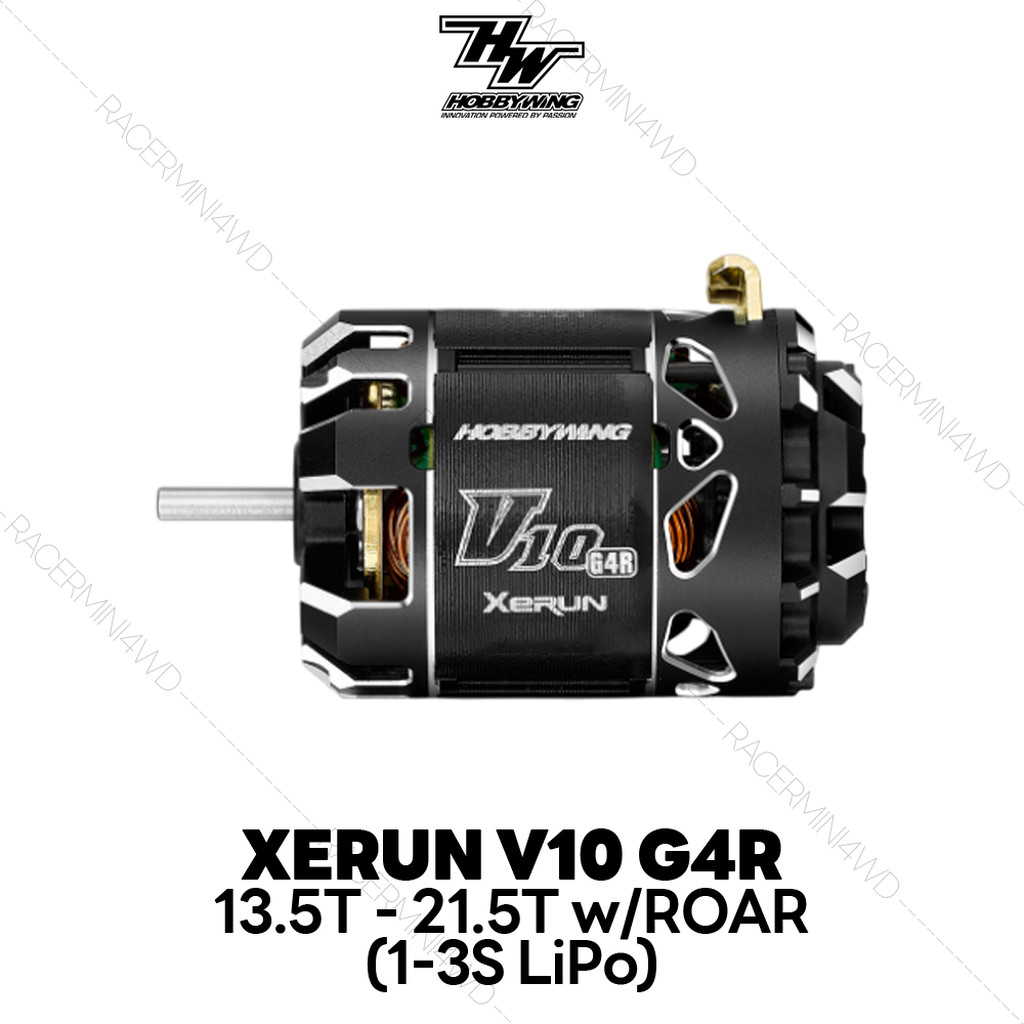Hobbywing XeRun V10 G4R Motor (13.5T/17.5T/21.5T, Normal & ROAR)