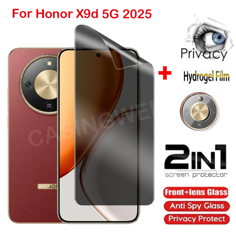 Honor X9d 5G 2023 Softความเป็นส่วนตัวHydrogelฟิล์มAnti-Spyคลุมทั้งหมดป้องกันหน้าจอAnti Peekความเป็นส่วนตัวฟิล์มสําหรับHonor X9b X9c X 9B HonorX9b X 9 B X9a 4G 5Gกล้องด้านหลังป้องกันฟิล์ม
