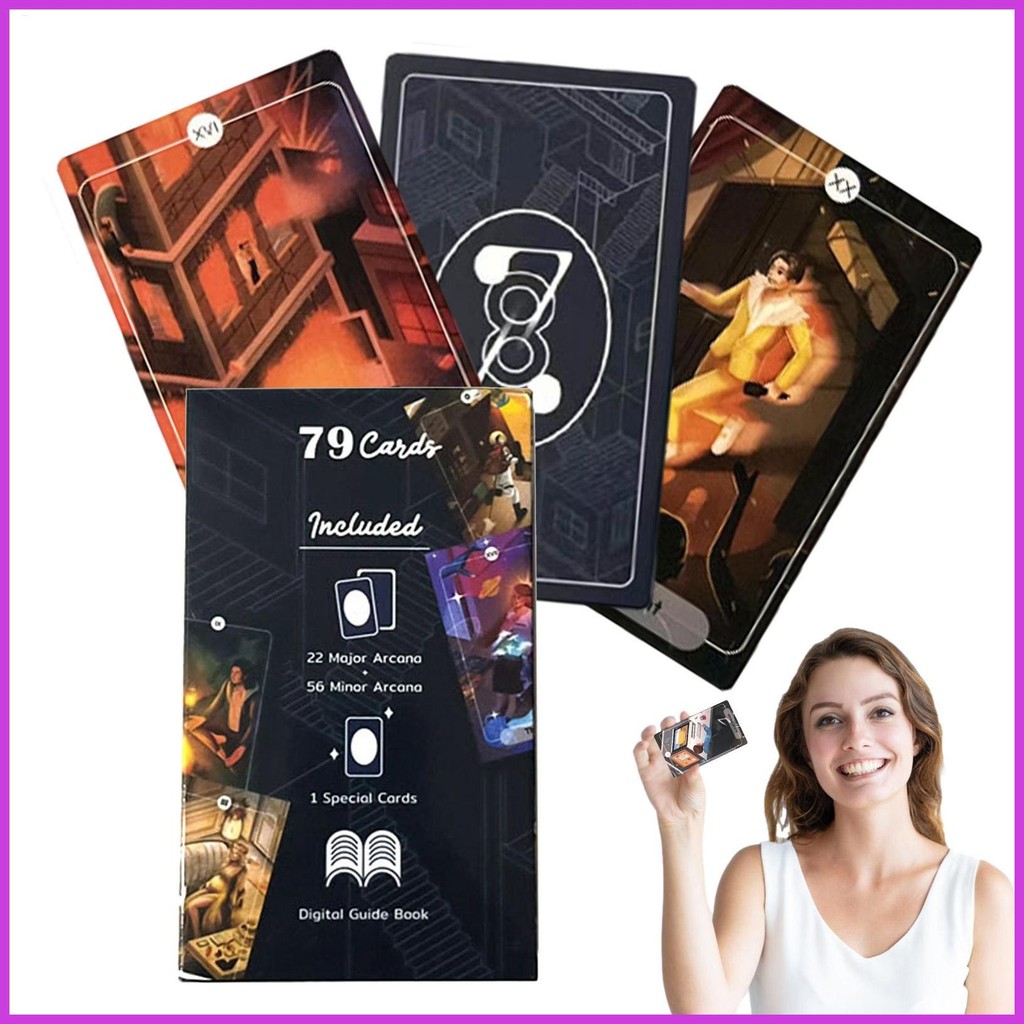 78 Stories Tarot Solitaire ของเล่นเกม 78 Stories Casual Divination Tarot Card ประณีตความบันเทิงเครื่
