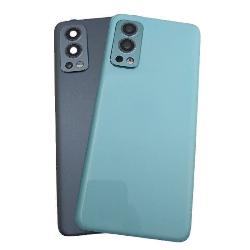 สําหรับ OnePlus Nord 2 5G DN2101 DN2103 ฝาครอบแบตเตอรี่แก้วด้านหลังแผงประตูกรณีซ่อมเปลี่ยนชิ้นส่วน