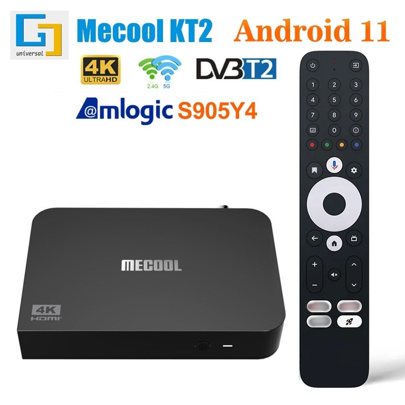Mecool KT2 Google Dual Certification 114K HD กล่องทีวีในครัวเรือน