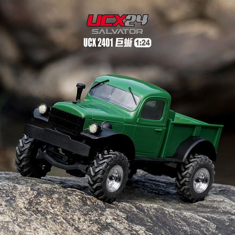 1:24 Scale Rc Climbing Vehicle Ucx2401 Car Model Indoor Road Remote Control Car Model