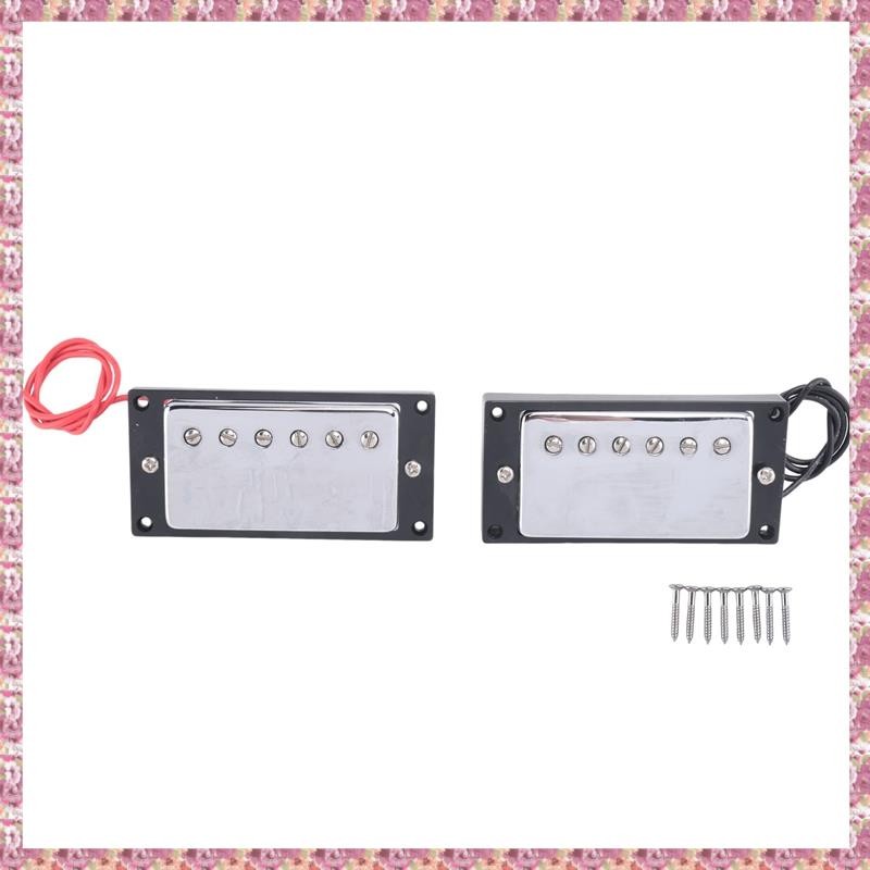 [VCR] Humbucker Double Coil Pickups คอและสะพานเข้ากันได้กับกีตาร์ไฟฟ้าสไตล์ LP สําหรับชิ้นส่วนกีตาร์