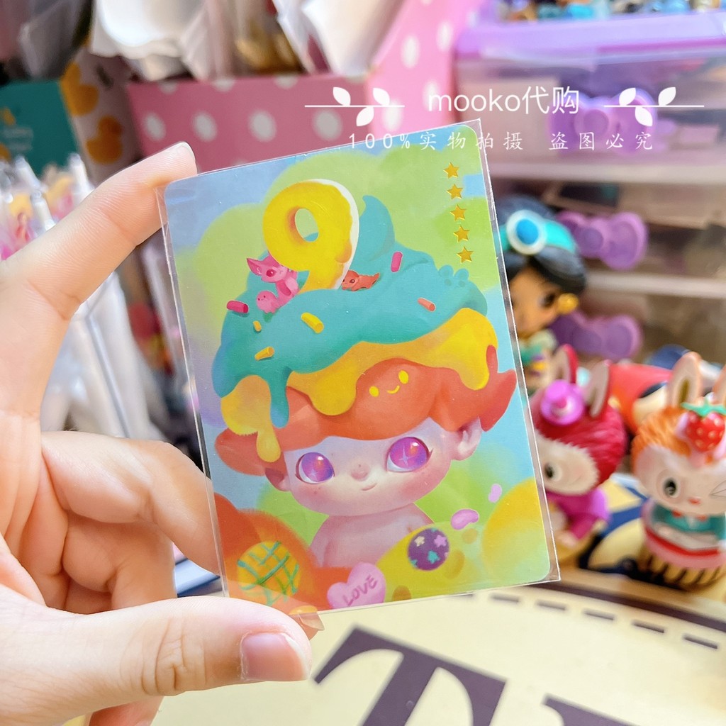 P POPMART POPMART Dimoo 9th Anniversary Five-Star อินเทรนด์ Play Card Mystery Box สินค้า