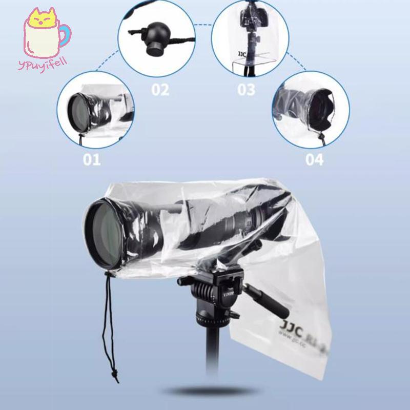 [YPU] 2 ชิ้นกันน้ําโลโก้กล้อง Rain Cover Case Bag Protector สําหรับ RI-5/RI-6/RI-S/RI-SF/RI-ST1 กล้อ