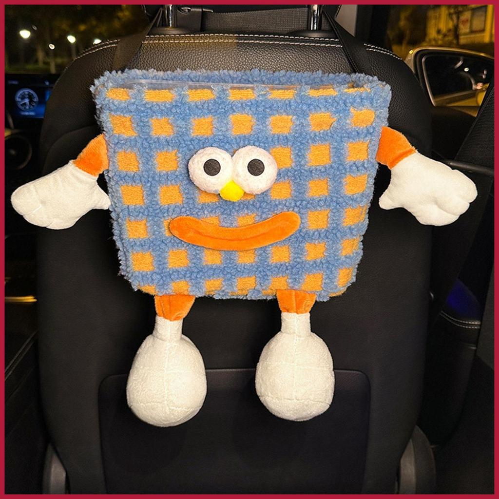 ถังขยะสําหรับรถยนต์การ์ตูนยานยนต์ถังขยะอุปกรณ์ตกแต่งภายในรถยนต์ Rubbish Bin กระเป๋าเก็บของในรถ beqax