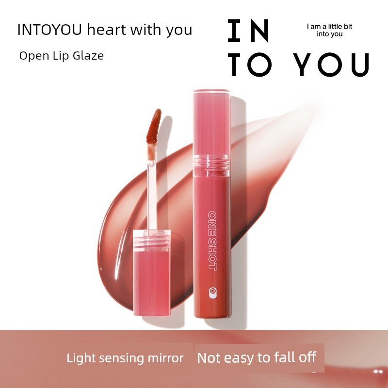 ลิป ลิปสติก INTO YOU INTO YOU Open Lip Gloss with YOU Clear Mirror Feel Water Gloss Hold Color Offic