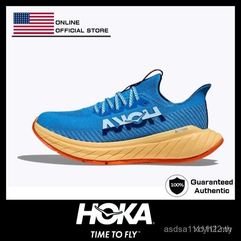 Hoka Carbon X3 Mesh รองเท้าวิ่งระบายอากาศ สีน้ำเงินออฟโรด