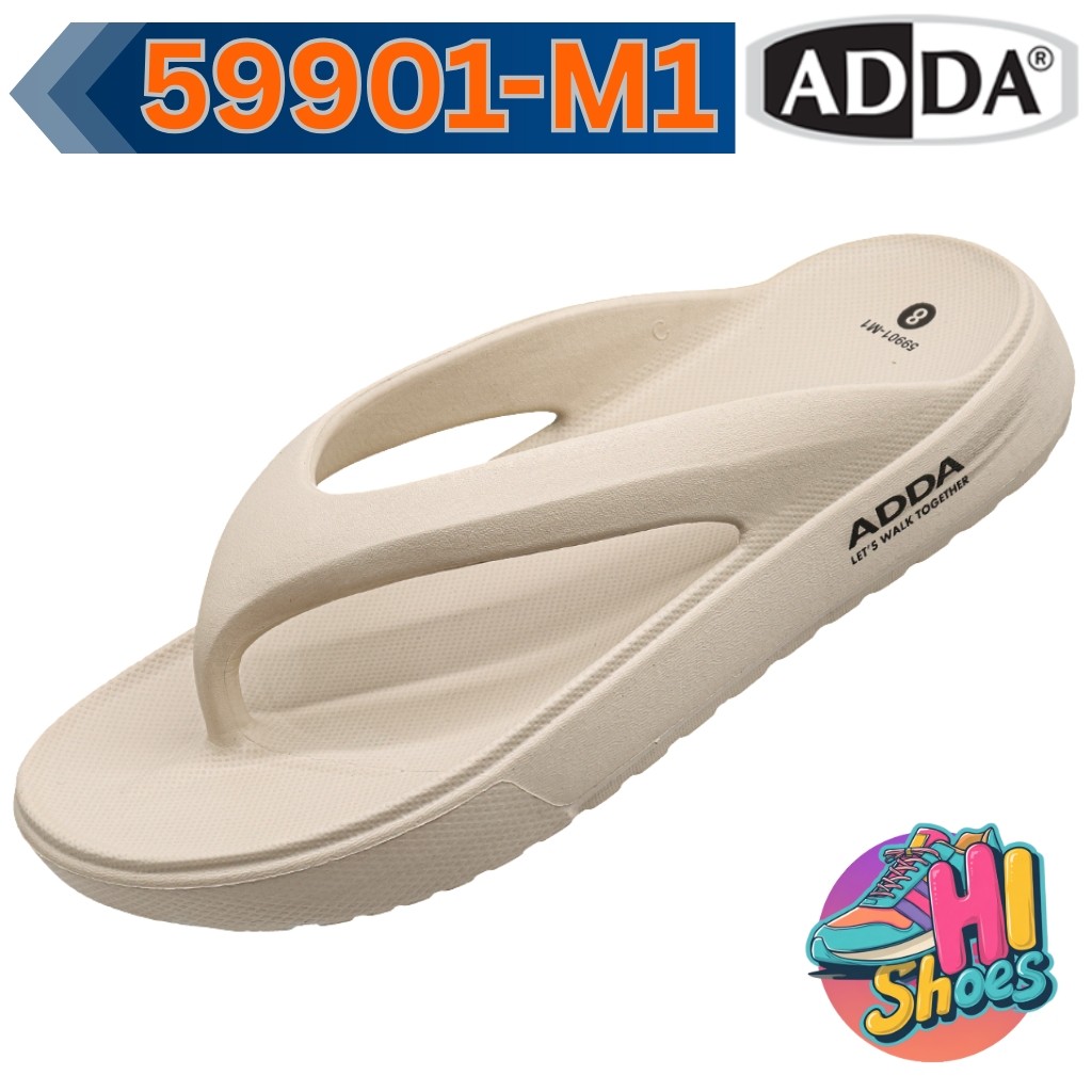 รองเท้าแตะหูคีบผู้ชาย ADDA 59901M1 (ไซส์ 7-10) นุ่มเท้า เบากระชับ