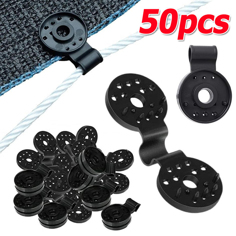 10/30/50 ชิ้นเรือนกระจก Shade ผ้า Fix Clamps/รั้วสวนผ้า Anti-bird ตาข่าย Fixing คลิป