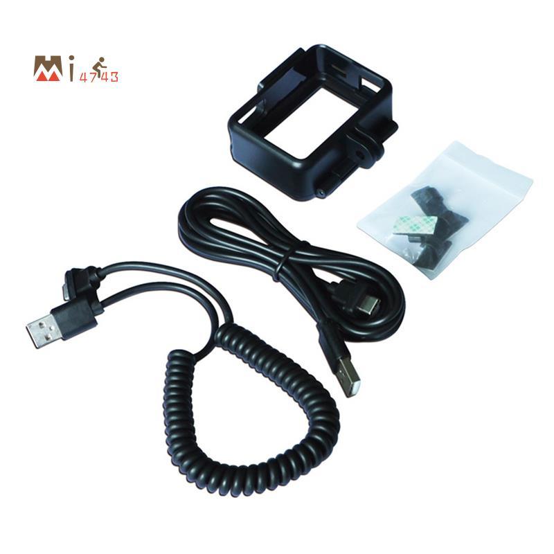 Mi47443สําหรับ SJ10 Pro SJ10X SJ11 ชุดกรอบพร้อมสายชาร์จรถจักรยานยนต์รองรับการบันทึก While ชาร์จ