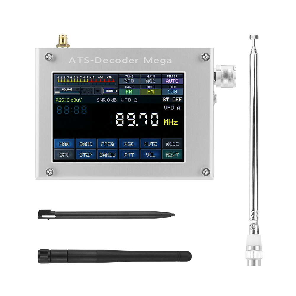 SUNYLF HOTFor ATS ถอดรหัสสําหรับ Mega Radio AM FM SSB CW Digital Receiver