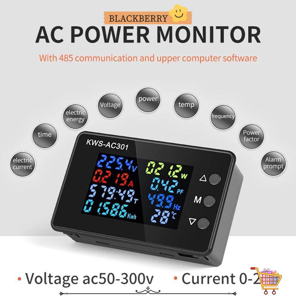 BLACKBERRY AC Wattmeter จอแสดงผล LED KWS-AC301 0-100A Power Energy Meter