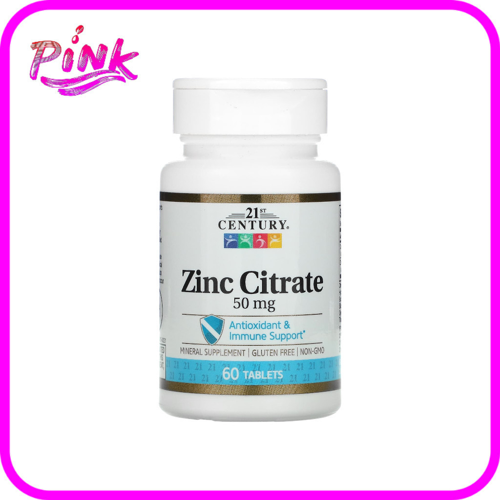 พร้อมส่ง  🔔  21st Century Zinc Citrate 50 mg