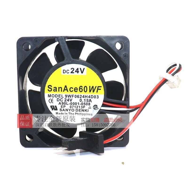 เฉพาะเดิม 0.15 AA90L-0001-0508 24V พัดลม Sanyo 9WF0624H4D03 Fanaco WZCA