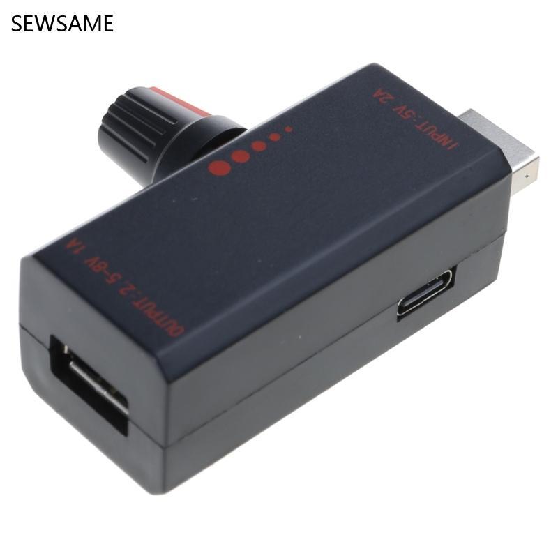 SEWSAME พัดลม USB ควบคุมความเร็ว 5V2A พัดลม USB Stepless Speed Controller พร้อมสวิตช์สําหรับสํานักงา