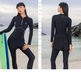 ชุดว่ายน้ํา 361 องศา Rushguard UPF50+ ชุดว่ายน้ํามืออาชีพสองชิ้น Beachwwear