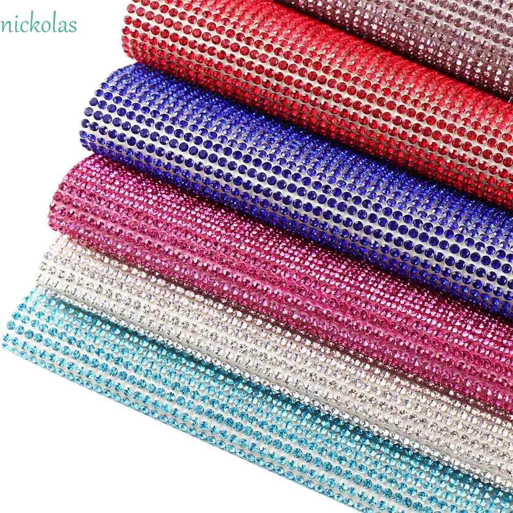 NICKOLAS Gem Stickers Glitter DIY สติ๊กเกอร์แต่งรถหลากสี