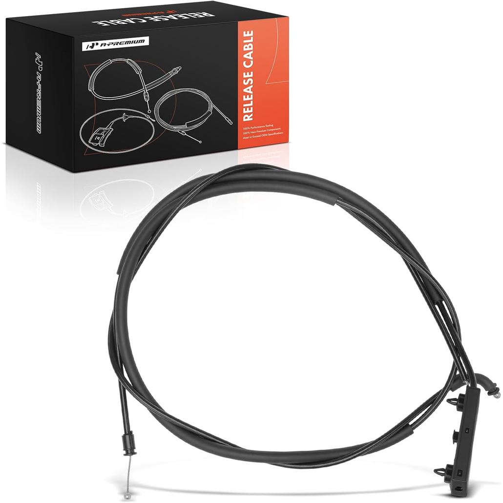 A-Premium Front Hood Latch Release Cable Without Handle ใช้งานร่วมกับ BMW 320i 328d 428i 430i 435i 4