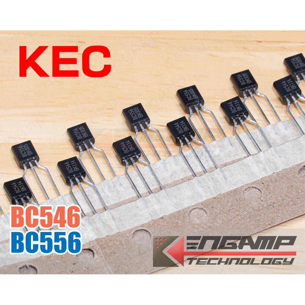 (สินค้ามีตัวเลือก) [TR] BC546 หรือ BC556 KEC Transistor 0.1A 65V 0.5W TO-92