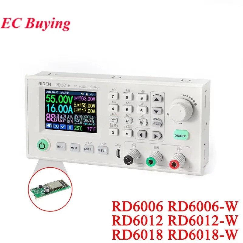 RD RD6006 RD6006W RD6012 RD6012W RD6018 USB WiFi CNC DC แรงดันไฟฟ้าขั้นตอนลงแหล่งจ่ายไฟปรับ Buck Con