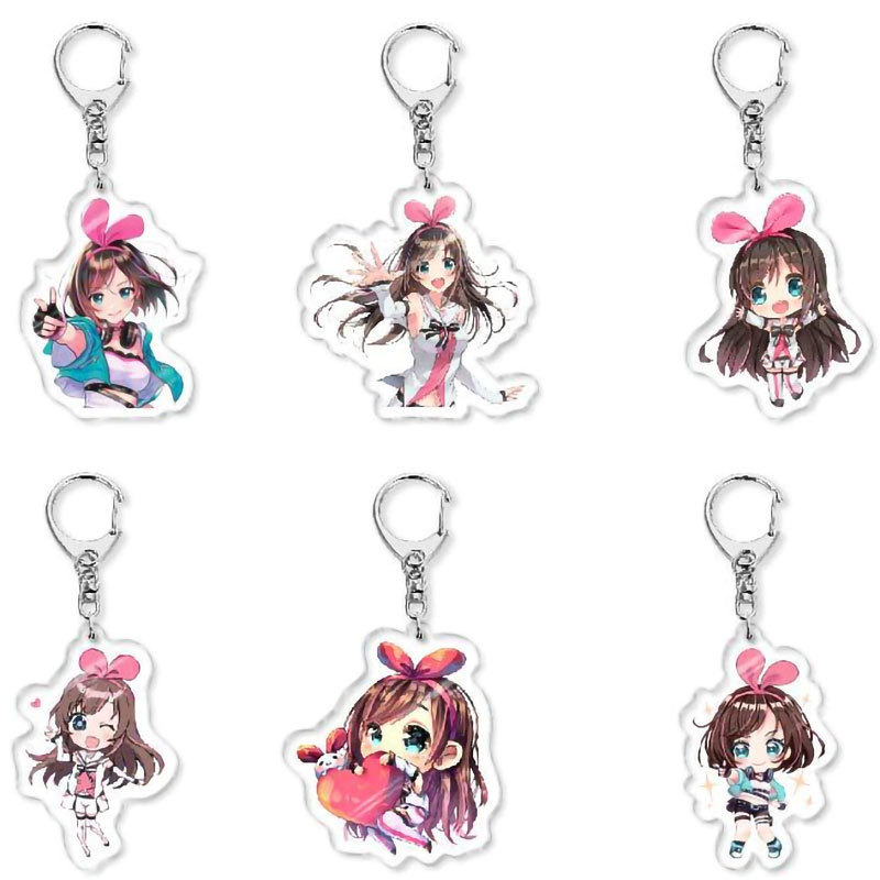 Kizuna AI Kizuna อะนิเมะเกม Merchandise พวงกุญแจ Creative Campus ของขวัญขนาดเล็กจี้อะคริลิค