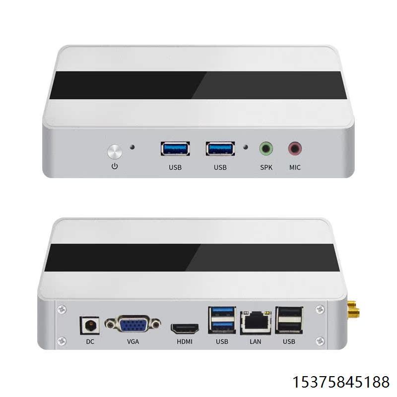 Tianhong Mini Host Quad-Core Microcomputer 11th Generation N5095/N2830 เครื่องควบคุมอุตสาหกรรม miniP