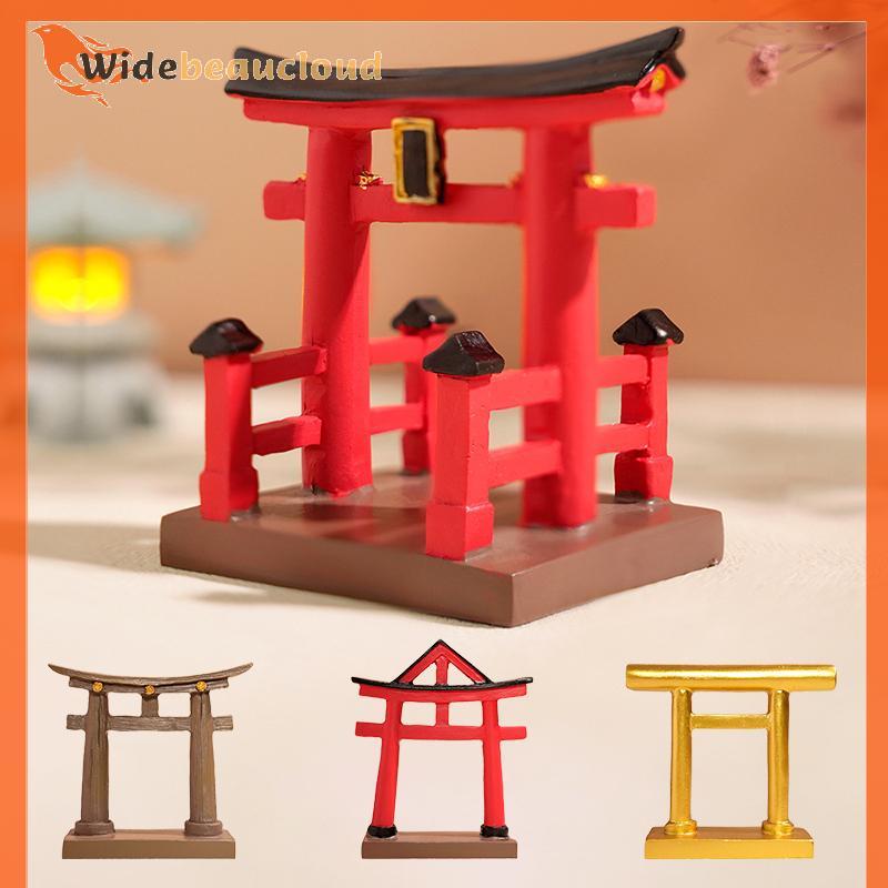 Widebeaucloud Miniature Torii Gate ญี่ปุ่น Shinto Temple Garden เอเชียสถาปัตยกรรมรุ่นบอนไซ Zen Garde