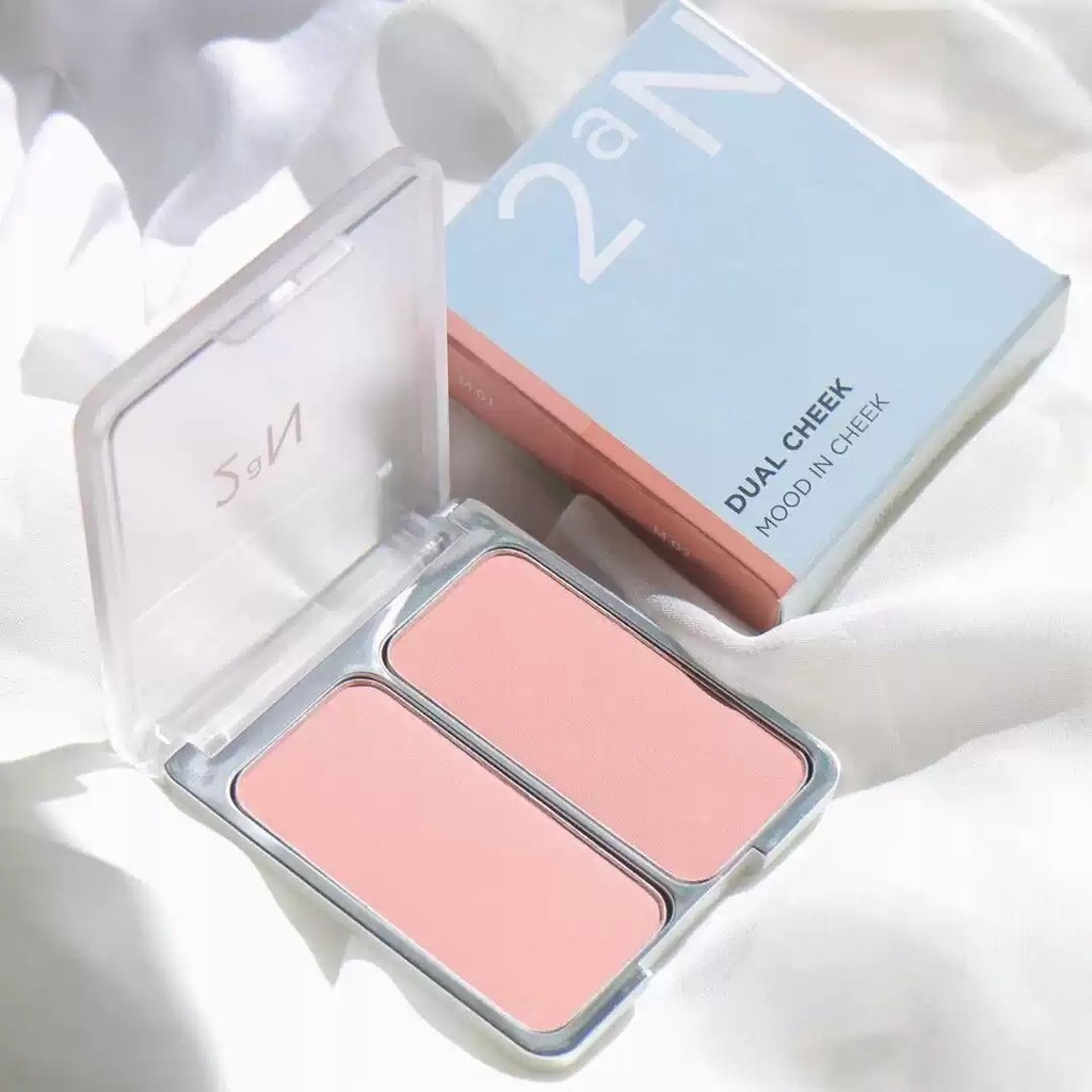 เกาหลีเกาหลี 2aN Two-Color Blush Milk Tender สีชมพูขยายสี Blush สีม่วงสดใส Girly Girl Group 1022hw