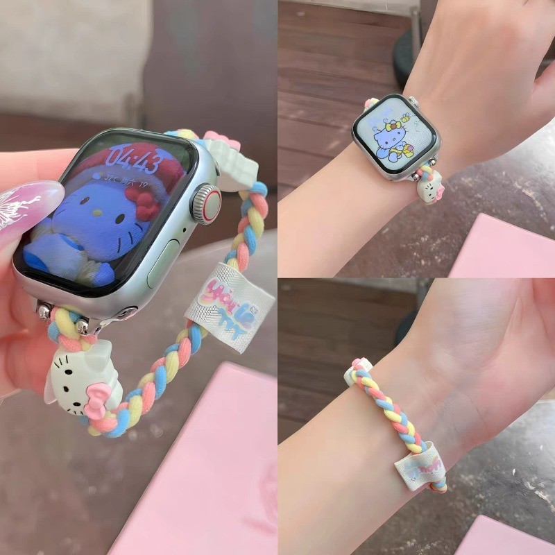 Y2K สายนาฬิกาแบบยืดหยุ่นสําหรับ Apple Watch Band series 11 10 42 มม.46 มม.40 มม.44 มม.45 มม.41 มม.49