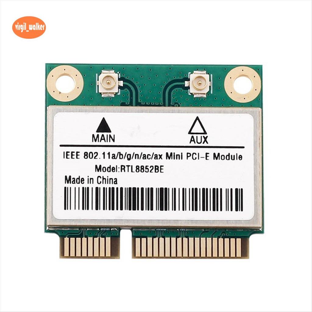 RTL8852BE การ์ดเครือข่าย 6 1800Mbps BT 5.2 Dual Band ไร้สาย MiniPCIe 802.11ac/Ax 2.4G/5 Ghz -MIMO สํ