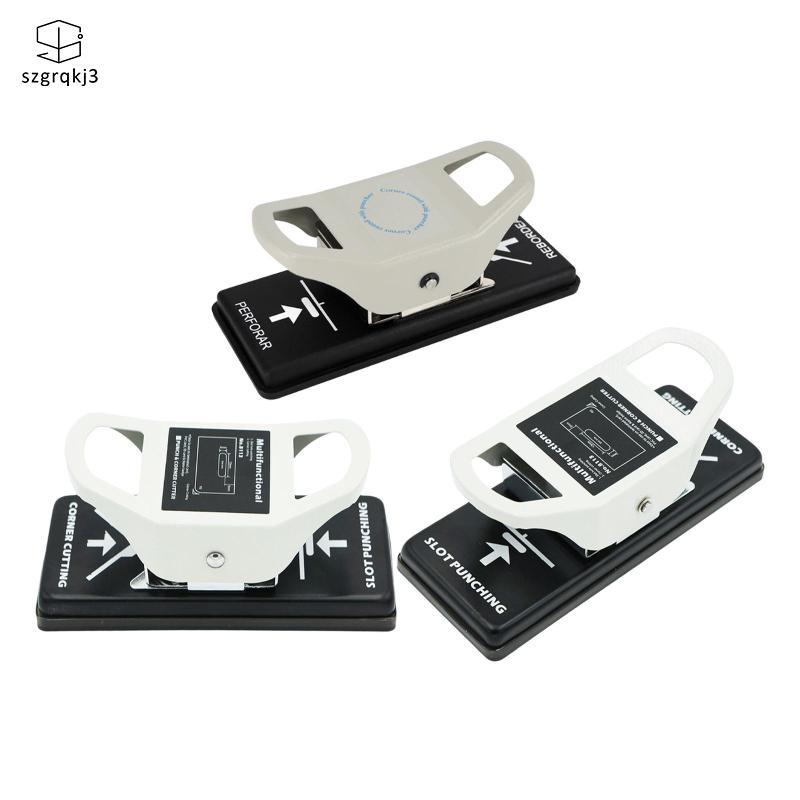 [szgrqkj3] Slot Hole Punch Badge Slot Hole Punch Corner Trimmer 2 in 1 Badge Hole Puncher มุม Rounde