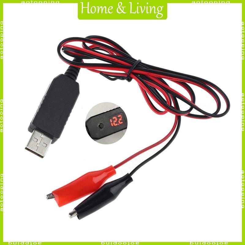 AOTOO USB 5V 6V 8 4V 12V QC3 0 คลิปสายปรับแรงดันไฟฟ้า Converter สําหรับ Light