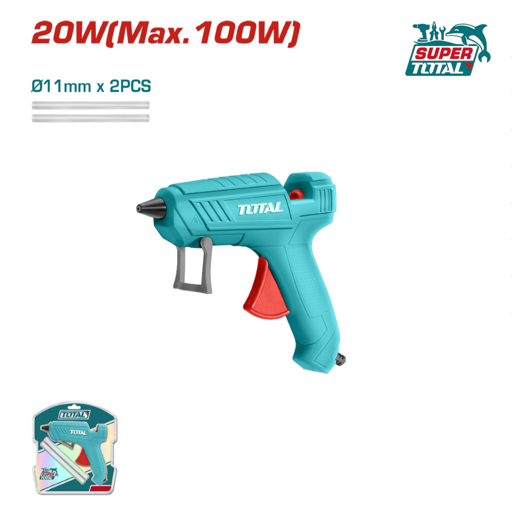 [ TOTAL ] (TT101116) Glue Gun | 20W Max 100W | Ø11mm Glue Stick | Compact and Efficient