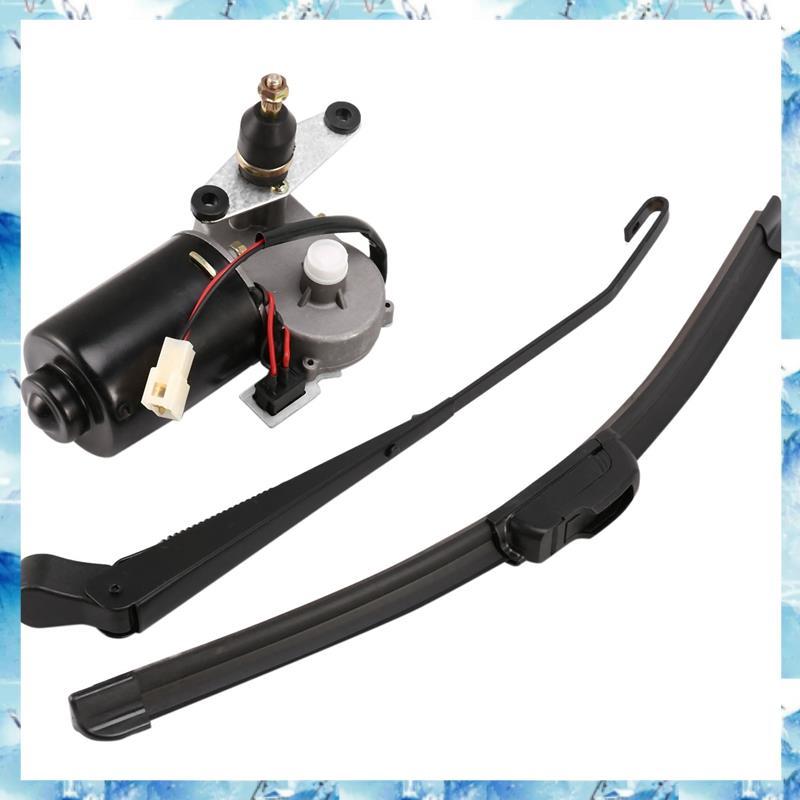 [ ] Universal UTV 12V ชุดปัดน้ําฝนกระจกไฟฟ้าสําหรับ Ranger RZR Can Am