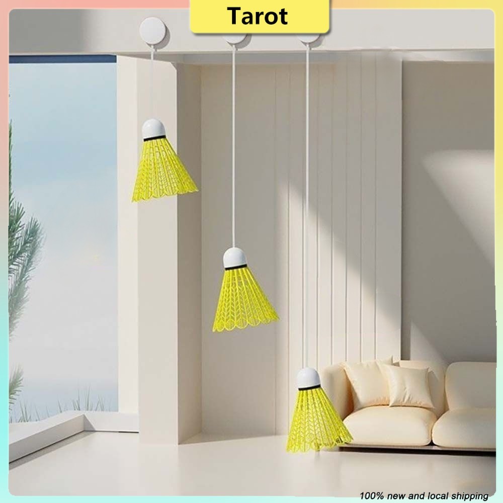 อุปกรณ์ฝึกซ้อมแบดมินตันเรืองแสงและสะท้อนกลับ เหมาะสำหรับเด็กเล่นภายในอาคาร