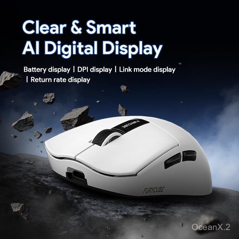 FURYCUBE G9/G9PRO เกิดมาเพื่อ eSports! Ultra เมาส์น้ำหนักเบา 59g PAW3311 เมาส์ไร้สาย เม้าส์สำหรับเล่